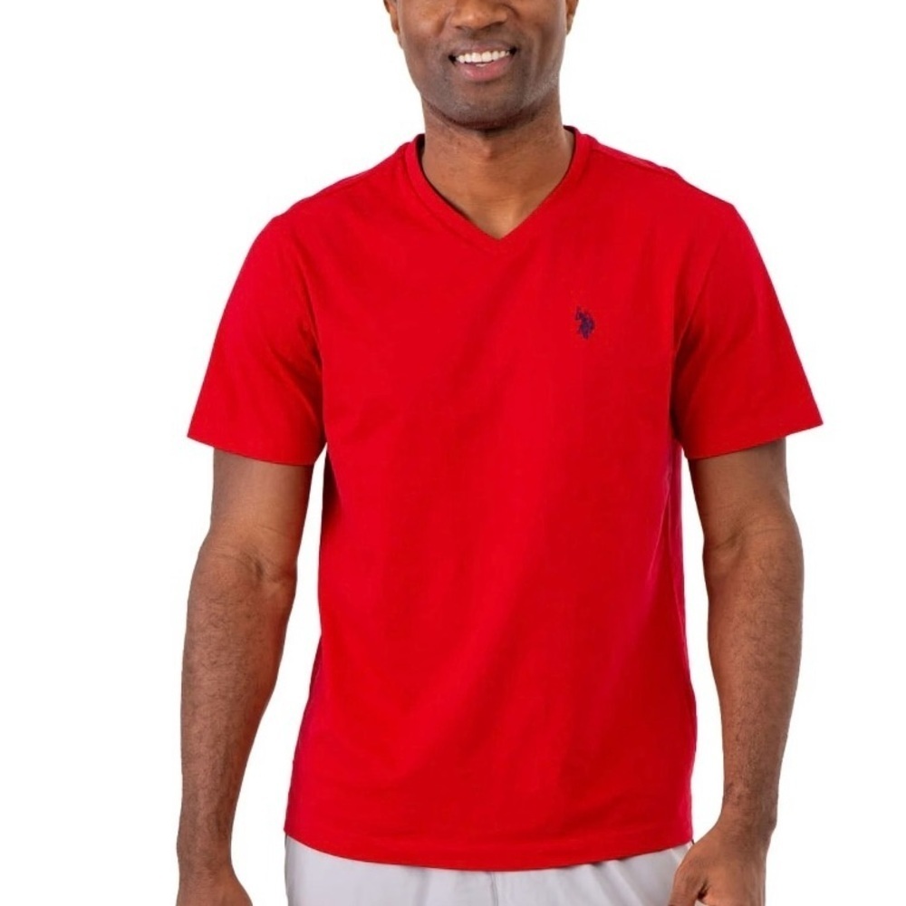 U.S Polo Red Short Sleeve Tee